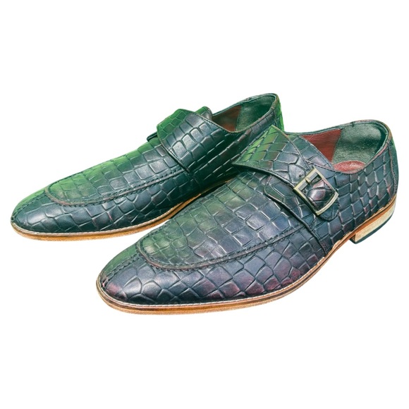 MENS ALLIGATOR PRINT SLIP ON LOAFERS - Picture 4 of 4